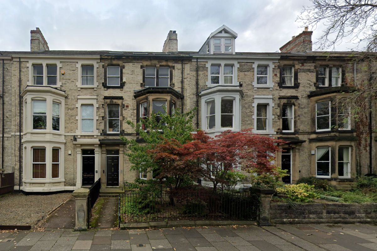 Victorian terraces in Jesmond, Newcastle.